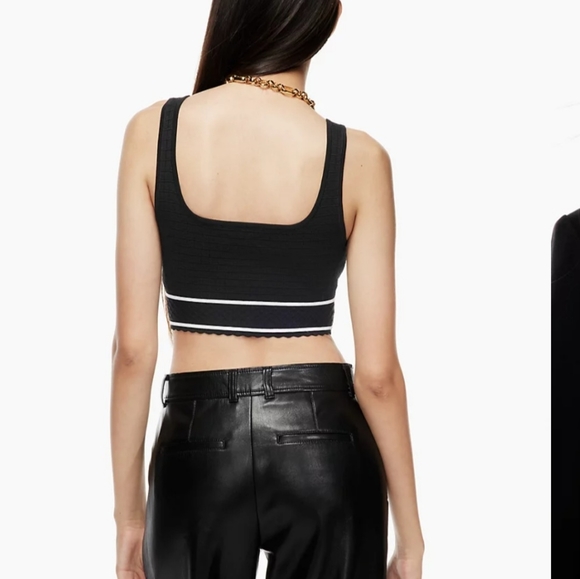 NWOT Babaton Sculpt Knit Button Tank - Picture 2 of 5